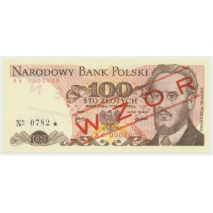 PRL, 100 złotych 1976 AK - WZÓR No. 0782