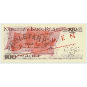 PRL, 100 złotych 1976 AK - WZÓR No. 0782