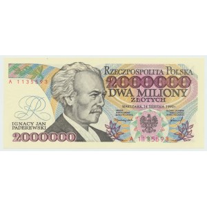 2 mln złotych 1992 z błędem  Sejm Konstytucyjy 1919r.