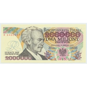 2 mln złotych 1992 B