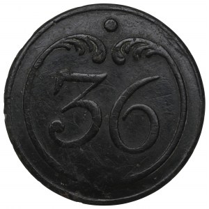France, Napoleon I, Button 36 infranty regiment