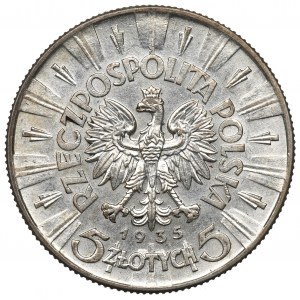 II Republic of Poland, 5 zloty 1935 Pilsudski - NGC MS63