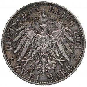 Germany, Preussen, 2 mark 1901 - 200 years of Kingdom of Prussia
