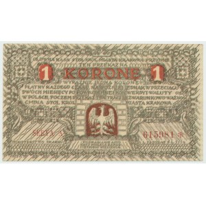 Cracovia, 1 corona 1919 - A