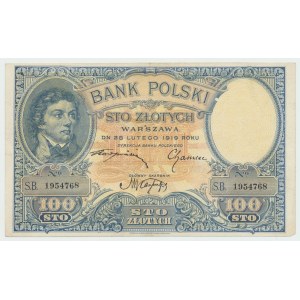 II RP, 100 oro 1919 S.B.