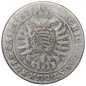 Schlesien under Habsburg, 15 kreuzer 1662, Breslau
