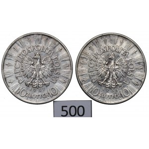 II RP, Zestaw 10 złotych 1935-37 Piłsudski