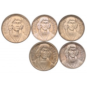 PRL, Zestaw 10 złotych 1959-69 Kopernik