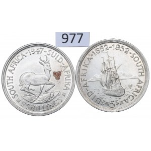 South Africa, lot 5 shillings 1947-52