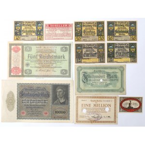 Germany, Set of banknotes and notes