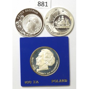 PRL i III RP, Zestaw 10-100 złotych