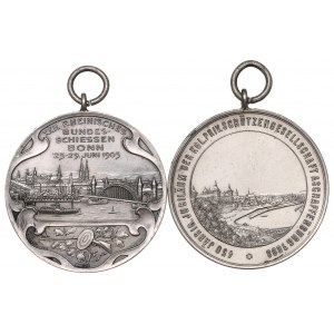 Germany, Lot of badges from the shooting festivals