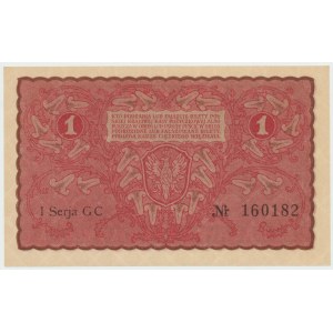 II RP, 1 marka polska 1919 I SERIA GC