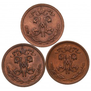 Russia, Nicholas II, Lot 1/2 kopeck 1911-14