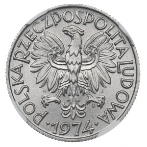 Peoples Republic of Poland, 5 zloty 1974 - NGC MS66