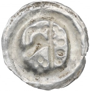 Pomorze Wschodnie, Świętopełk II Wielki (1220-1266), brakteat, PTAK - rzadki