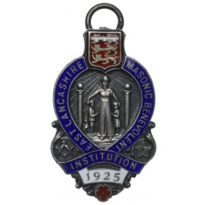 UK, Masonic jeton Lancashire - silver