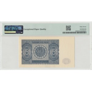 PRL, 5 złotych 1946 PMG 67 EPQ