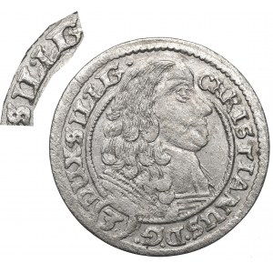 Schlesien, Christian of Wohlau, 3 kreuzer 1668