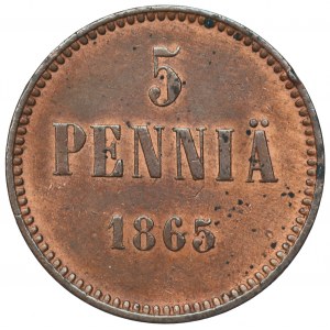 Finland under Russia, Alexander II, 5 pennia 1865