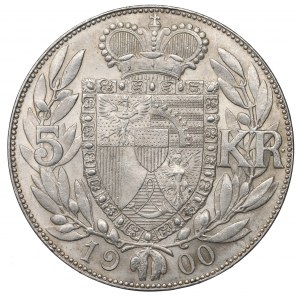 Liechtenstein, John II, 5 kronen 1900