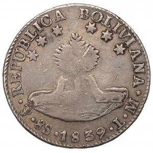 Bolivia, 8 soles 1839
