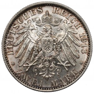 Germany, Preussen, 2 mark 1913 - 25 years of Wilhelm II reign