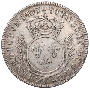 France, Louis XIV, Ecu 1693, Lyon