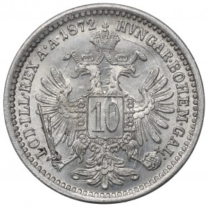 Austria, Franz Joseph, 10 kreuzer 1872