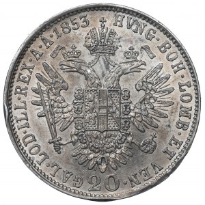 Austria, Franz Joseph, 20 kreuzer 1853, Vienna
