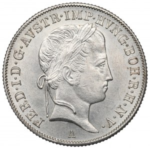 Austria, Ferdinand I, 20 kreuzer 1848, Vienna