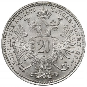 Austria, Franz Joseph, 20 kreuzer 1870