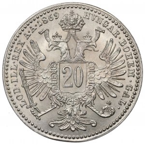 Austria, Franz Joseph, 20 kreuzer 1869
