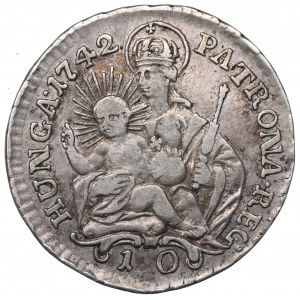 Hungary, Marie Theresia, 10 denar 1742