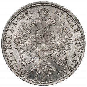 Austria, Franz Joseph, 1 florin 1889