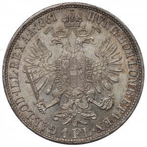 Austria, Franz Joseph I, 1 florin 1861 A