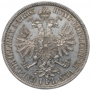 Austria, Franz Joseph I, 1 florin 1863 A