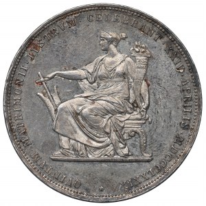 Austria, Franz Joseph I, 2 gulden 1879 - silver wedding