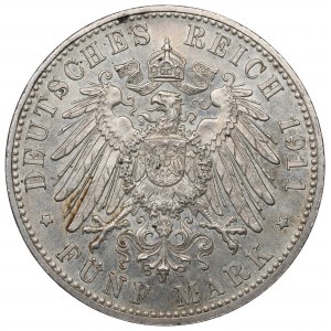Germany, Bayern, 5 mark 1911