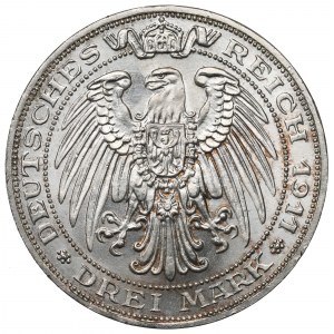 Germany, Preussen, 3 mark 1911 - 100 years of the Breslau University
