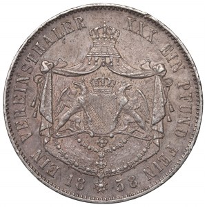 Germany, Baden, Thaler 1858