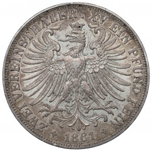 Germany, Frankfurt, 2 Vereinsthaler 1861