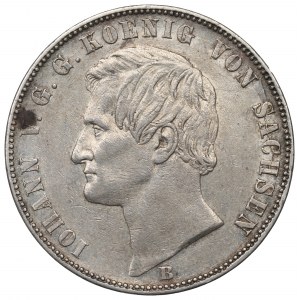 Germany, Saxony, Thaler 1862