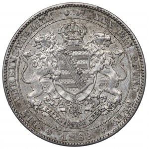 Germany, Saxony, Thaler 1862