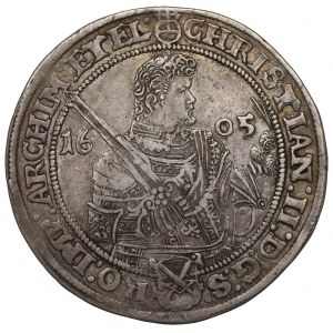 Germany, Saxony, Christian II, John Georg and August, Thaler 1605