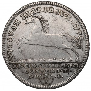 Germany, Braunschweig-Wolfenbuttel, 2/3 thaler 1775