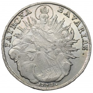 Germany, Bavaria, Maximilian Joseph, thaler 1772