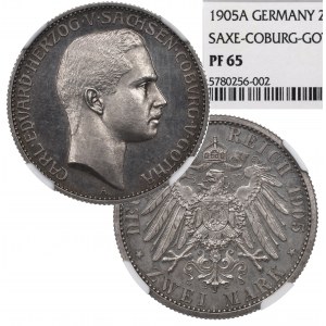 Germany, Saxony-Coburg-Gotha, 2 mark 1905 - NGC PF65