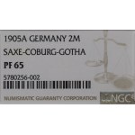 Germany, Saxony-Coburg-Gotha, 2 mark 1905 - NGC PF65