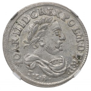 John III Sobieski, 6 groschen 1682, Bromberg - NGC MS62